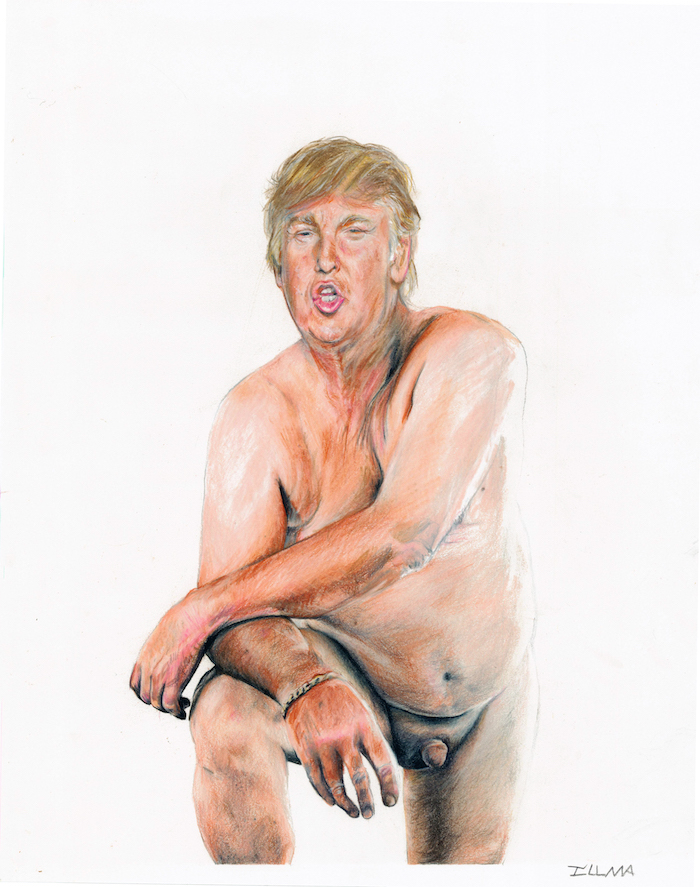 Pintura de Donald Trump. Foto: Illma Gore