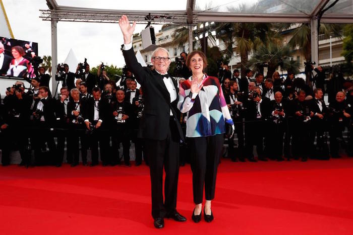 El Director Británico Ken Loach i Y La Productora Rebecca O'Brien (d). Foto: EFE 