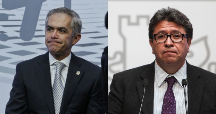 El Jefe de Gobierno, Miguel Ángel Mancera, y Ricardo Monreal, Jefe delegacional de la Cuauhtémoc. Foto: Cuartoscuro.