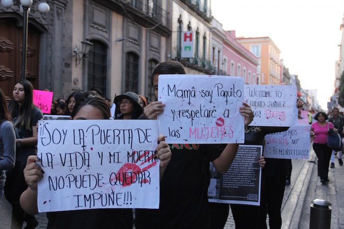 En Febrero Pasado Cientos De Personas Marcharon Por Las Calles De La Ciudad De Puebla Para Exigir Un Basta a Los Feminicidios Foto Luis Barrón Sinembargo