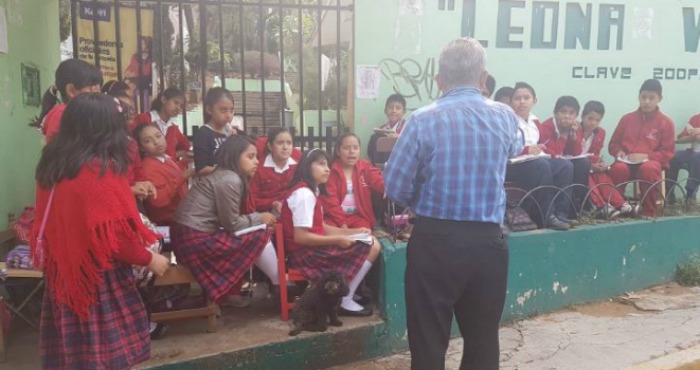 El Profesor Octavio Estrada Martínez Foto ieepogoboax