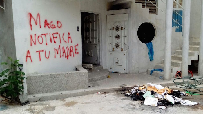 se reportaron destrozos en las oficinas del sector 4 de Educación Preescolar en Acapulco. Foto: Carlos Alberto Carbajal, El Sur. 