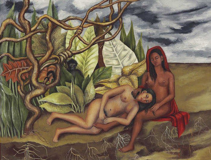 En Esta Imagen Difundida Por Christie's, la pintura de Frida Kahlo "Dos desnudos en el bosque (La tierra misma)", a subastarse el 12 de mayo del 2016 en Nueva York como parte de la venta de Christie’s de arte impresionista y moderno. Foto: AP