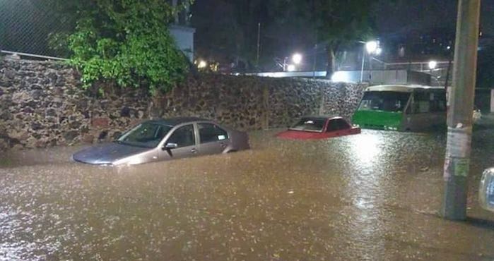 Inundación En Xochimilco Foto Vía Twitter miriam