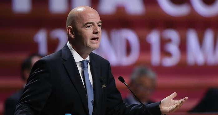 El Presidente De La Fifa El Suizo Gianni Infantino Habla Durante El ° Congreso De La Fifa Hoy Viernes De Mayo De Que Se Desarrolla En Ciudad De México Foto Efe