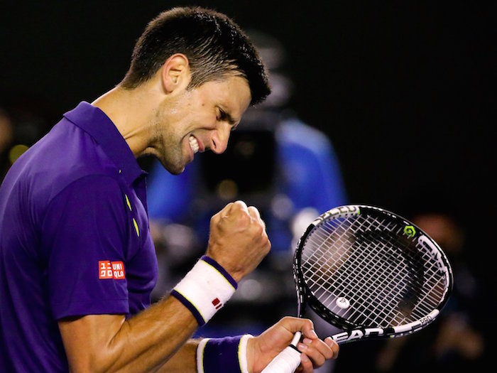 Djokovic se unió al suizo Roger Federer y a Serena Williams como los únicos jugadores en la era abierta que han ganado al menos 50 partidos en cada uno de los cuatro torneos de Grand Slam. Foto: AP. 