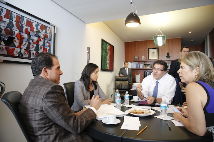 Los Senadores Pablo Escudero Armando Ríos Piter Y Marcela Torres Peimbert Miembros De La Comisión Anticorrupción Foto Cuartoscuro