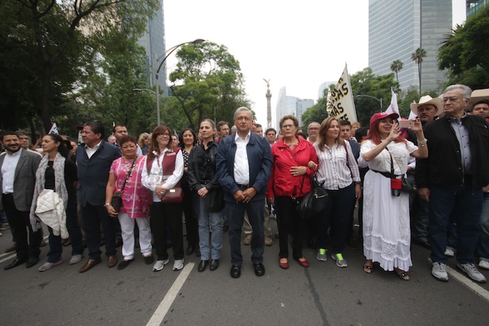 Andrés Manuel López Obrador Líder De Morena Fue Quien Convocó a La Marcha Foto Francisco Cañedo Sinembargo