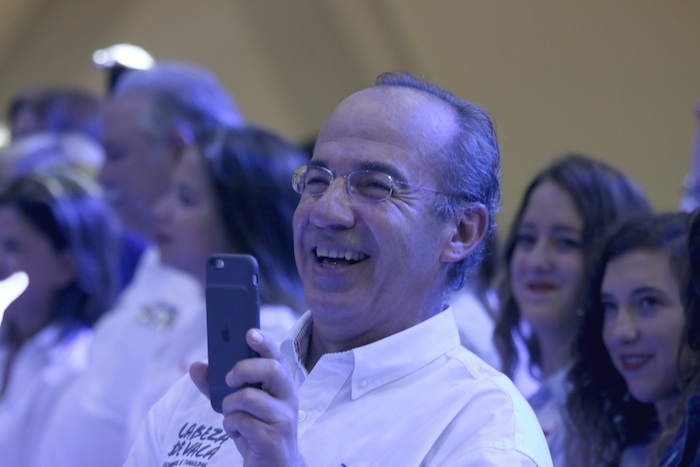 El Ex Mandatario Felipe Calderón Hinojosa Durante Las Elecciones De Ayer Foto Cuartoscuro