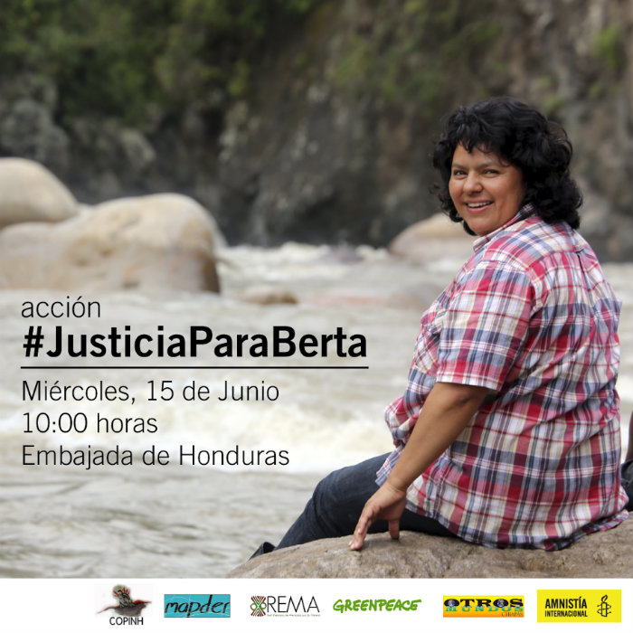 a hondureña Berta Cáceres, líder indígena lenca, que el pasado 3 de marzo fue asesinada por un grupo de desconocidos que entraron en su casa y le dispararon. Foto: Especial 