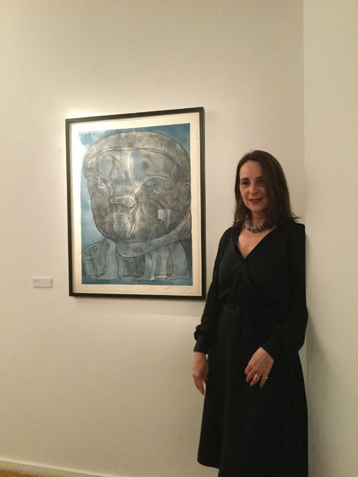 Mariana Cuevas La Hija Del Artista En La Inauguración De La Muestra Foto Secretaría De Cultura