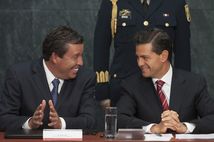 Miguel Márquez Márquez Gobernador De Guanajuato Y Enrique Peña Nieto Presidente De México Durante El Anunció De La Nueva Planta De Ensamble Automotriz De Toyota En Guanajuato En Abril De Foto Cuartoscuro