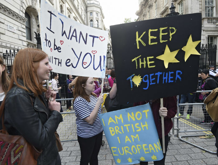 Los jóvenes ingleses son los que muestran la mayor oposición a que su país abandone la Unión Europea. Foto: Efe