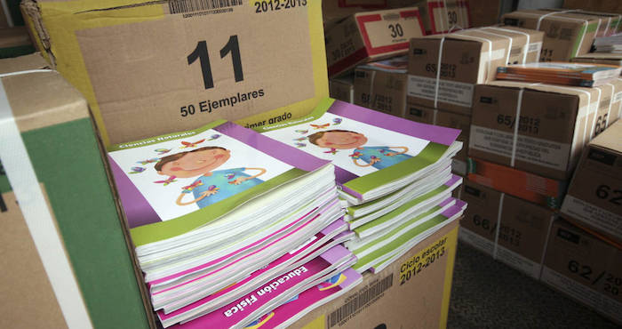 Estos libros usados son los que probablemente se utilizarán si el próximo ciclo escolar no llegan los libros para los alumnos que ascienden de grado. Foto: Vanguardia