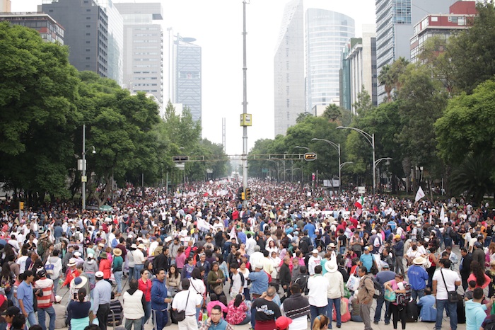 La Marcha Apunto De Partir Foto Francisco Cañedo Sinembargo