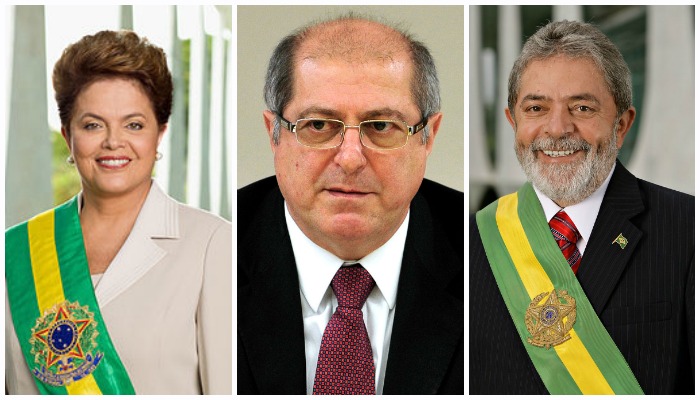 Dilma Rousseff Paulo Bernardo Silva Y Lula Da Silva Foto Especial