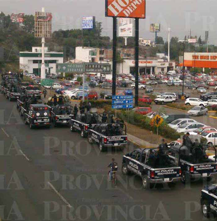 Elementos Policiacos Fueron Desplegados En Distintos Puntos De Morelia Michoacán Foto Provincia