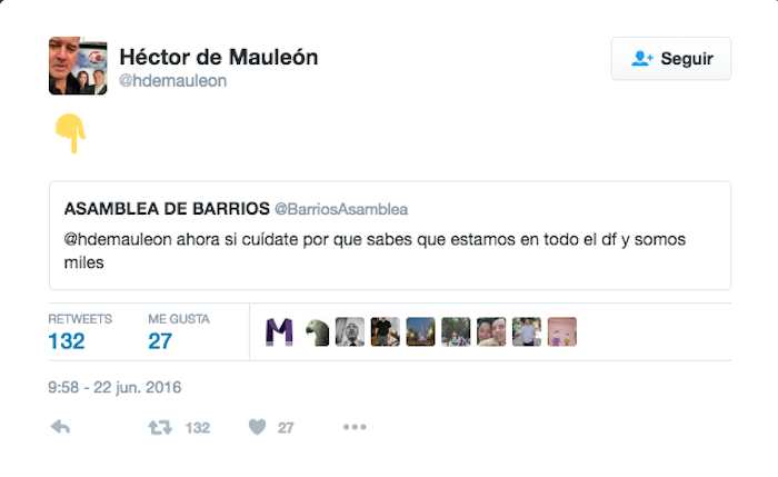 Tuit Enviado De La Cuenta barriosasamblea a hdemauleon