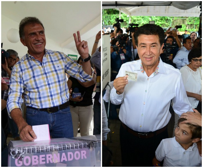 Los Yunes ya se declaran ganadores en Veracruz. Fotos: Cuartoscuro 