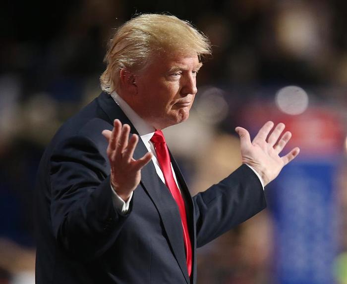 Donald Trump ofrece su discurso, durante el día de cierre de la Convención Nacional Republicana 2016 .Foto: EFE