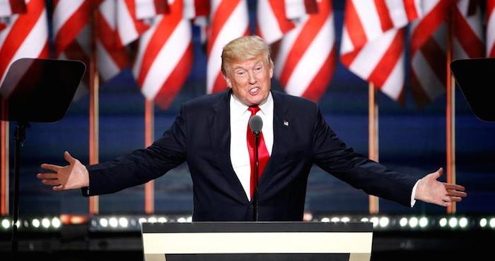 El Candidato Republicano a La Presidencia Donald Trump Ofrece Su Discurso Durante El Día De Cierre De La Convención Nacional Republicana Foto Efe