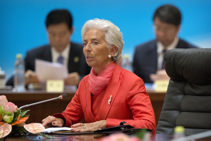 La directora del Fondo Internacional Monteario, Christine Lagarde,. Foto EFE