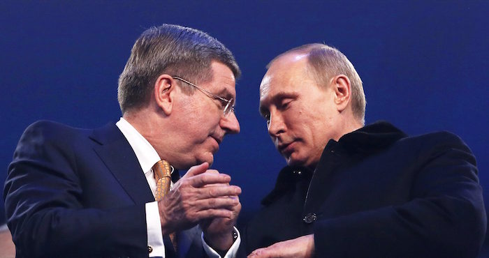 Thomas Bach Presidente Del Coi Y Vladimir Putin Presidente De Rusia Foto Efe