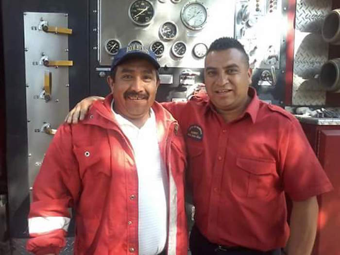 Pedro y Abrahan llevaban 12 años de servicio en el cuerpo de bomberos. Foto: Cortesía