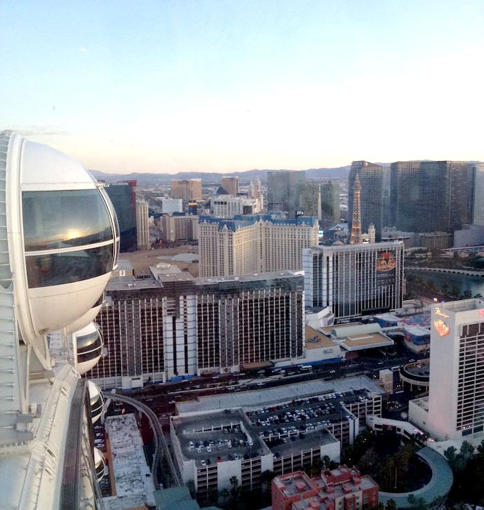 La vista desde el High Roller del hotel The LINQ. Foto: Daniela Medina, SinEmbargo