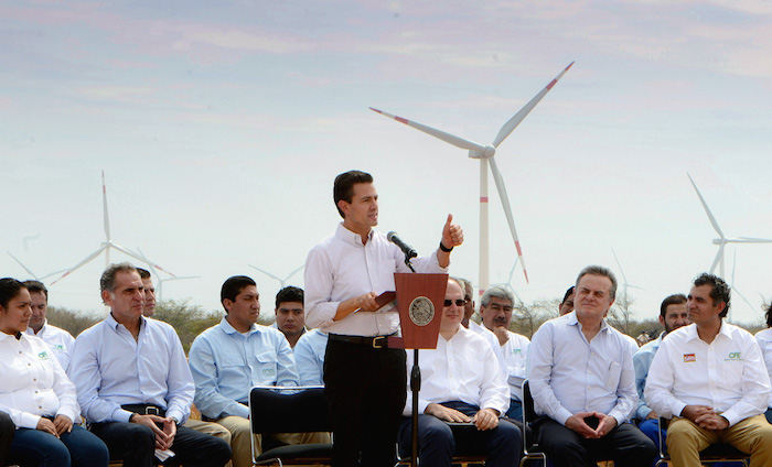 El Presidente Enrique Peña Nieto Ha Dicho Que La Reforma Energética Fomentará El Paso a Energías Limpias Foto Presidencia Cuartoscuro