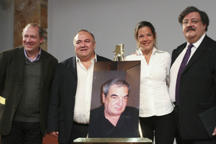 María José De Diego Jorge F Hernández Rafael Rojas Y Juan Carlos García Álvarez En El Homenaje Póstumo Al Escritor Cubano Palacio De Bellas Artes Foto Cuartoscuro