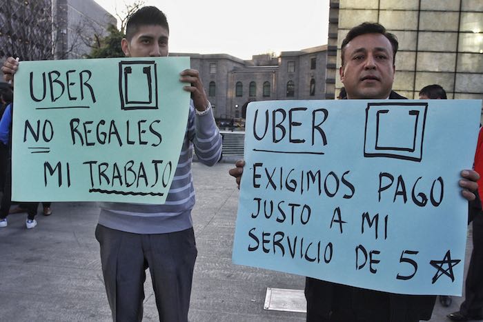 El Pasado Mes De Enero También Choferes De Uber Se Manifestaron Foto Cuartoscuro Archivo