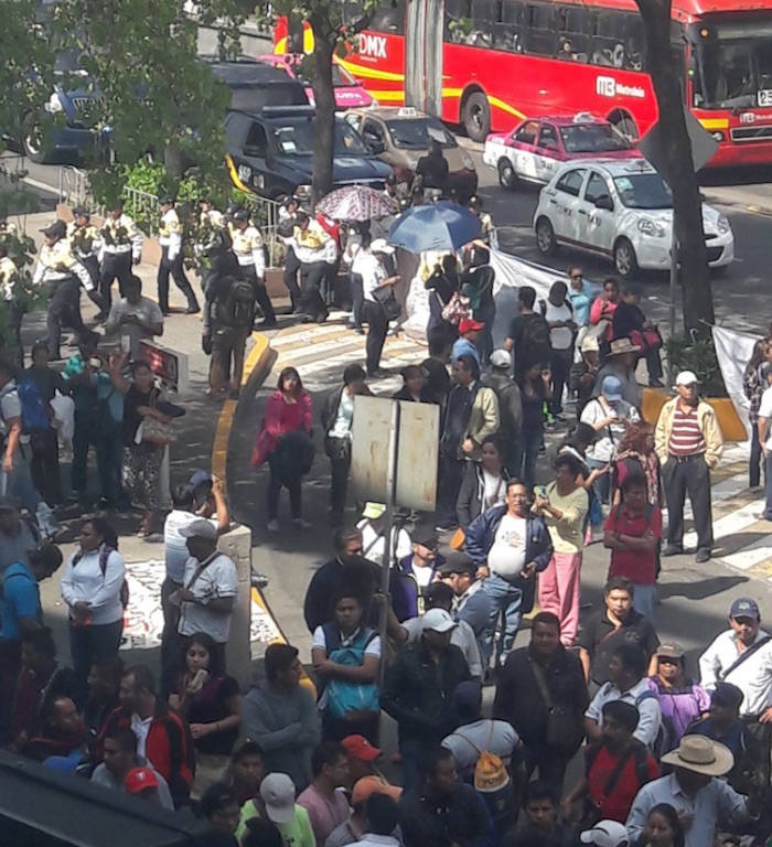 La Cnte Bloquea Forum Buenavista Foto Twitter