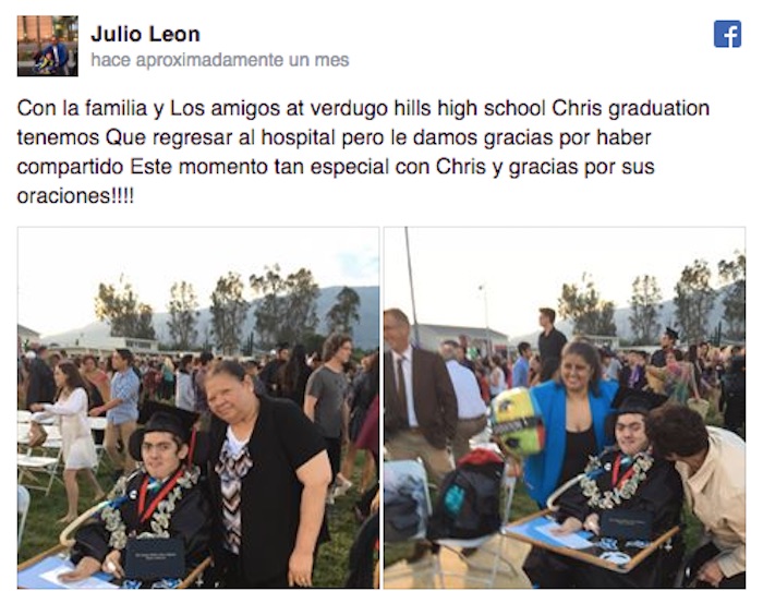 Christopher León De Años Logró Graduarse De La Secundaria Con La Ayuda De Vgo Un Robot Que Le Permite Estar Virtualmente En Clase Foto Facebook