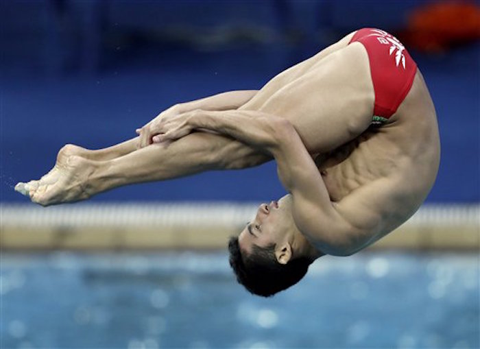 El Mexicano Rommel Pacheco Compite En Las Preliminares Del TrampolÌn De Tres Metros Foto Ap