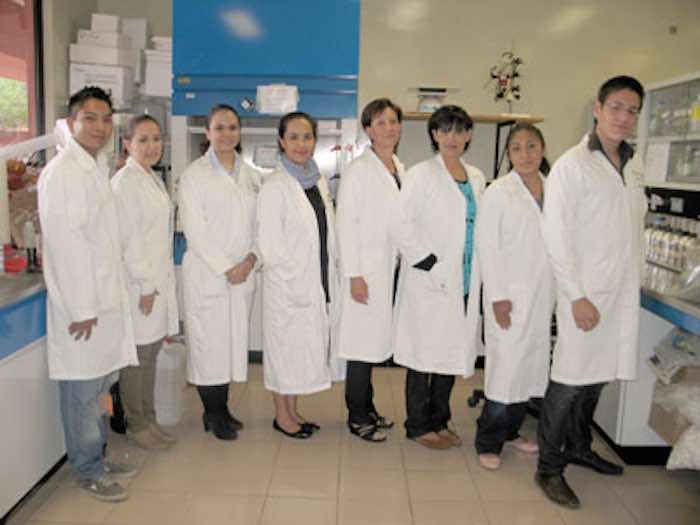 Mario Vázquez, Ana Alicia Sánchez, Evangelina Delgado, Rocío Brenda Anguiano, Carmen Yolanda Aceves, Xochitl Zambrano, Diana Organista y Carlos Fernando Montes de Oca. Foto: Agencia Conacyt