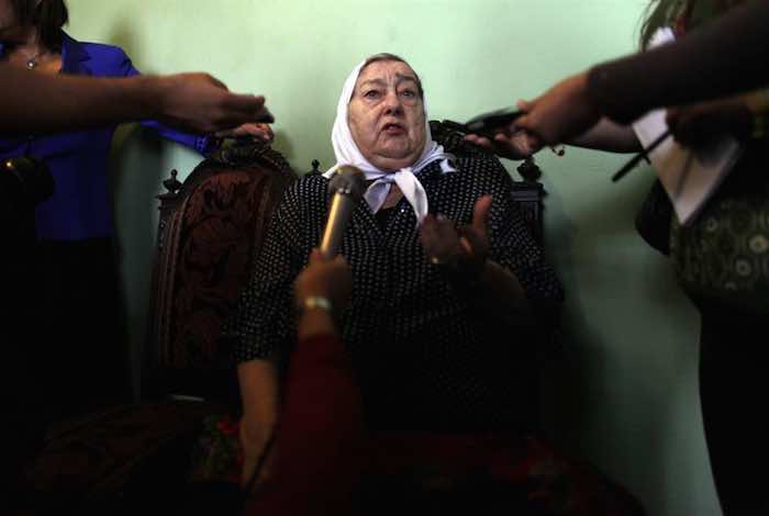 La presidenta de las Madres de la Plaza de Mayo de Argentina, Hebe Bonafini. Foto: EFE.