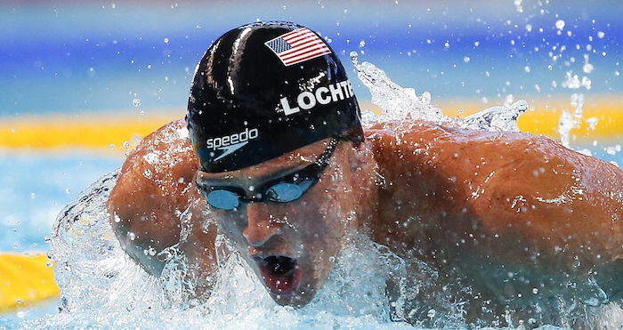 Ryan Lochte Nadador Estadounidense Foto Efe