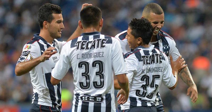 Jugadores De Rayados De Monterrey Festejan Una Anotación Ante Don Bosco De Haití Durante Un Partido De La Fase De Grupos De La Liga De Campeones De Concacaf En El Estadio Bbva De Monterrey Foto Efe