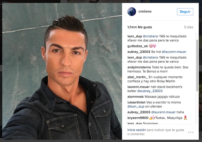 Foto: Instagram vía @Cristiano