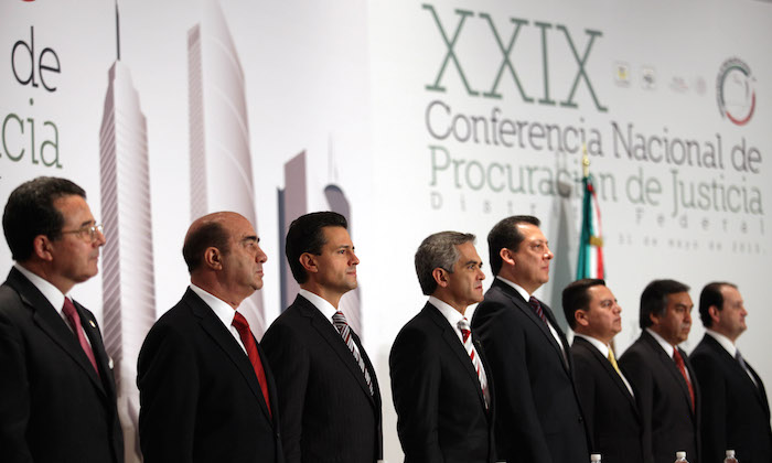 El Presidente Enrique Peña Nieto anunció en su Cuarto Informe el avance de las cárceles prometidas por Calderón. Foto: Cuartoscuro