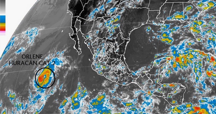 a Las Horas orlene Se Ubicó a Kilómetros Al Oeste De Isla Socorro En El Occidental Estado De Colima Y a Kilómetros Al Oeste suroeste De Cabo San Lucas Foto conagua clima