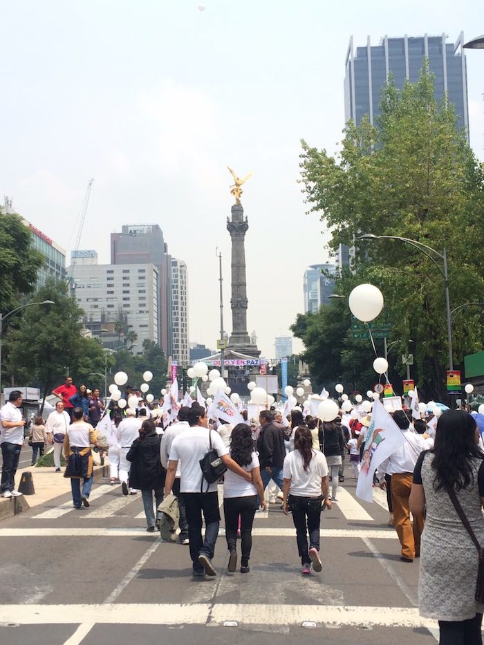 La Marcha por La Familia Se Congregó Detrás Del Ángel De La Independencia Donde Realizaron Un Mitin Foto Cuartoscuro