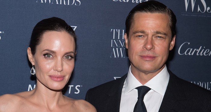 Angelina Jolie y Brad Pitt durante la entrega de premios WSJ Magazine Innovator 2015 en el Museo de Arte Moderno en Nueva York. Foto: AP 