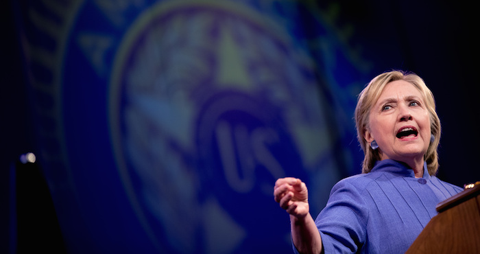 La Candidata Presidencial Demócrta Hillary Clinton Habla En La va Convención Anual De La Legión Estadounidense En El Centro De Convenciones Duke Energy En Cincinnati Ohio Foto Ap