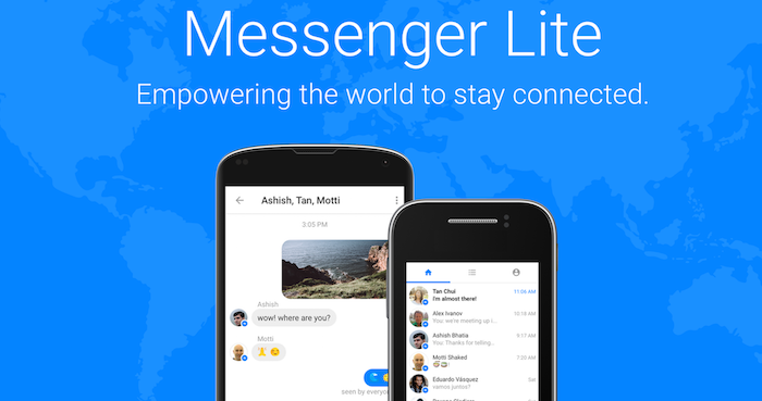 Messenger Lite llegará a distintos países. Foto: Facebook/Messenger.