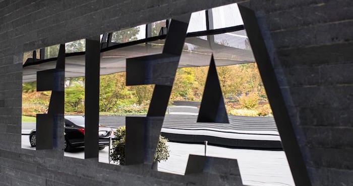 Logotipo De La Fifa En Su Sede En Zúrich suiza Durante La Reunión Del Consejo De La Misma Hoy De Octubre De Foto Efe