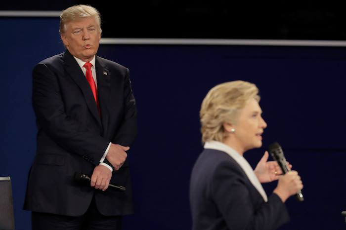 Las caras de Trump. Foto: AP