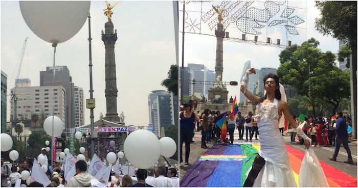 El Pasado De Septiembre Una Marcha por La Familia Y Un Mitin En Defensa Del Matrimonio Igualitario Se Congregaron En El Ángel De La Independencia En La Ciudad De México Foto Sinembargo