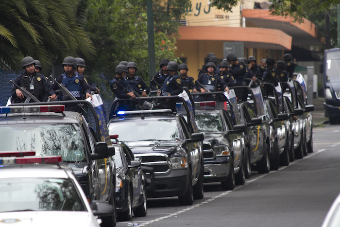 La Ciudad de México tiene más policías que algunos países de latinoamérica. Foto: Cuartoscuro